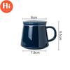 Hi 350ML Ceramic TeaCup With Lid and Infuser Cover Filter Wooden Handle Milk Coffee Juice Cup Tumbler Water Mugs Drinkware