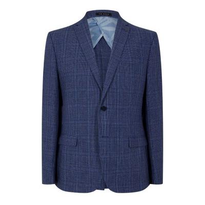 Jaqueta de Terno Xadrez Pied-de-Poule Masculina