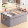 Foldable Clothing Organizer Space Efficient Folding Storage Bin with Lid for Garments Dustproof Wardrobe Clothes Box