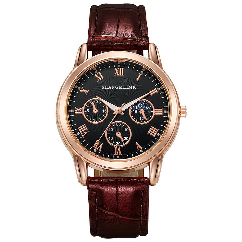 Fashion Men's Watch Manufacturer Quartz Watch Three-eye Men's Business Watch Men's Watch