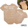 Kraft Paper Baby Gender Reveal Cards Activity Cards Hanging Ornaments Advice Cards Decorations Cards