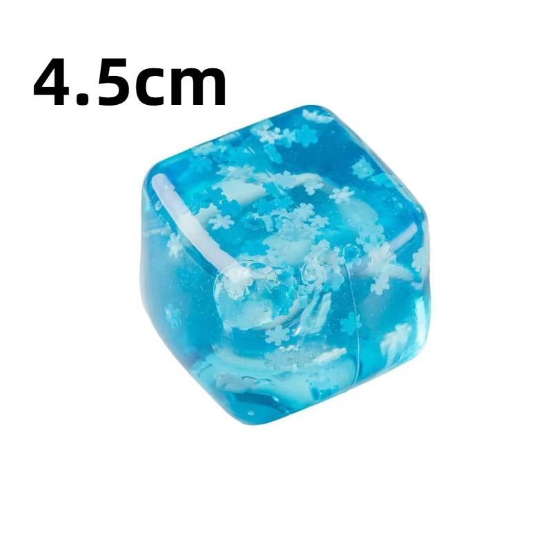 3/4.5/5.5CM Squishy Sneeuwvlok IJsblokjes Langzaam Rijzend Sensorisch Fidget Speelgoed Zachte IJsblokjes Stressverlichting Knijpspeelgoed Handoefening