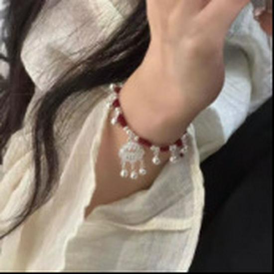 Bracelet Zodiaque Cloche Xiangyun Fille Miaojiang - Design Haut de Gamme Style Chinois