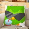 DDuolingo Cushion Cover Soft Durable Reversible Pillow Cover Home Car MultiScene Daily Comfort Pillowcase