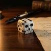Handheld Lightweight Dice Skull for Adults, Gothic Resin Shaped Portable Running Groups 6 Sided Entertainment, Halloween Party Favors Matte