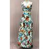 Summer Europe and America, New Women's Clothing Wish Sexy Sleeveless Suspender Long Dress Printed Dress