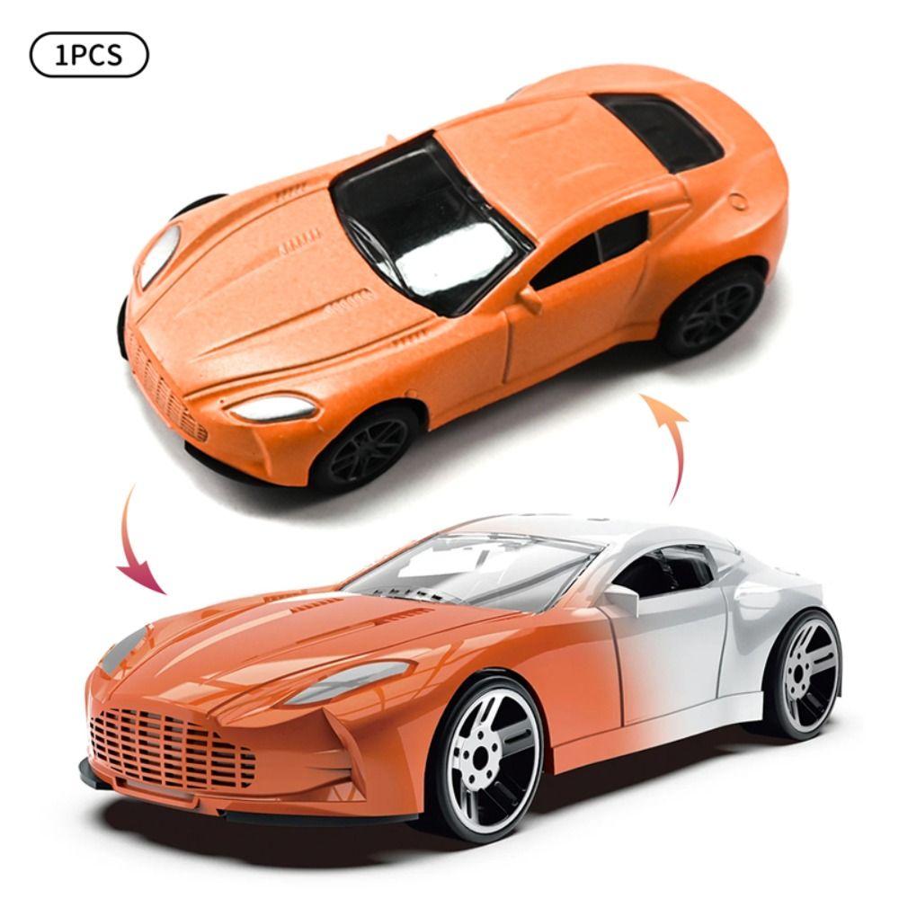Inertia Powered Temperature Color Change Zinc Zinc Alloy Car Color Changing Pull Back Racing Car Kids Gifts