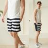 Jeteseu Herren Gestreifte Spandex Boardshorts