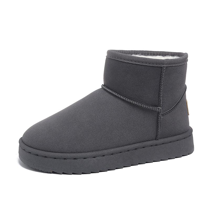 Fashion Thick Plush Platform Snow Boots Women Winter Keep Warm Fur Cotton Shoes Woman Faux Suede Slip-On Ankle Botas Size 35-42