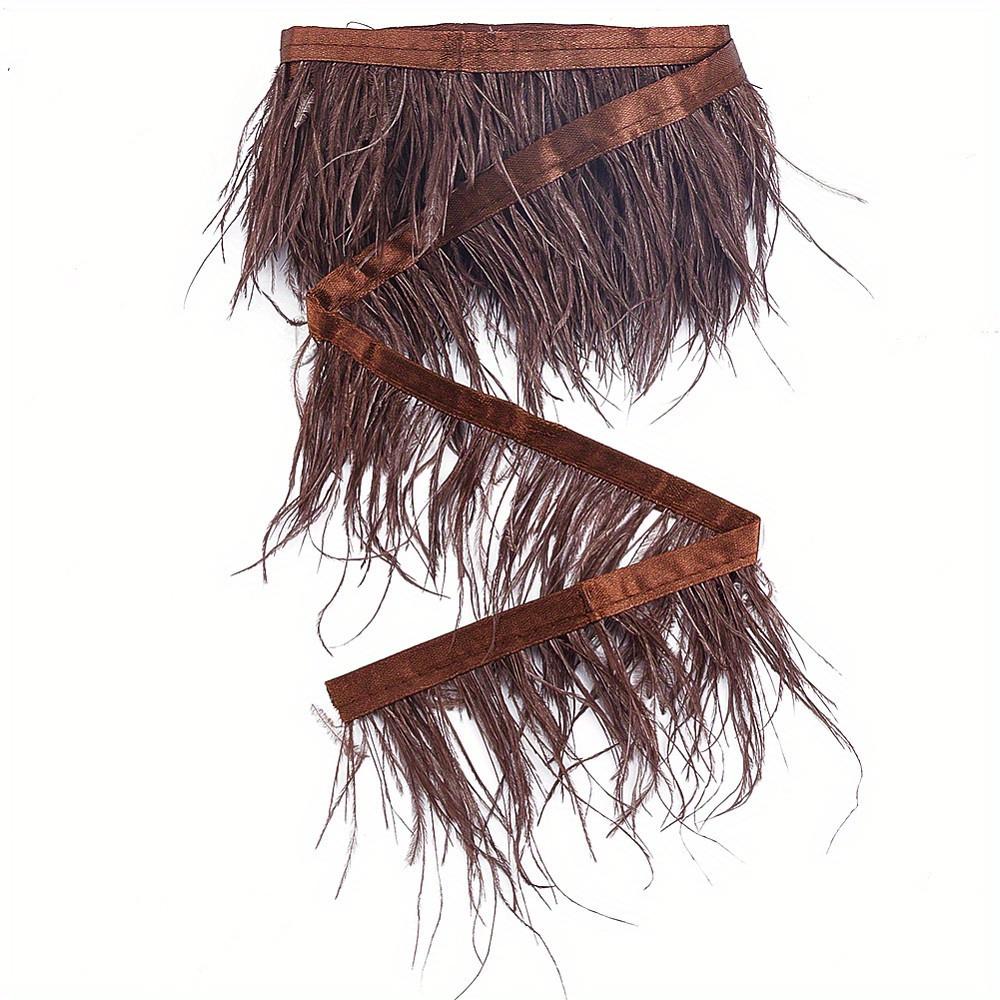 Rote Kaffee-Straußenfeder-Fransenbesatz 8-10cm Breit 1/5/10 Meter Für Bekleidungszubehör Party Hochzeit Basteln Karneval Umhang Dekoration