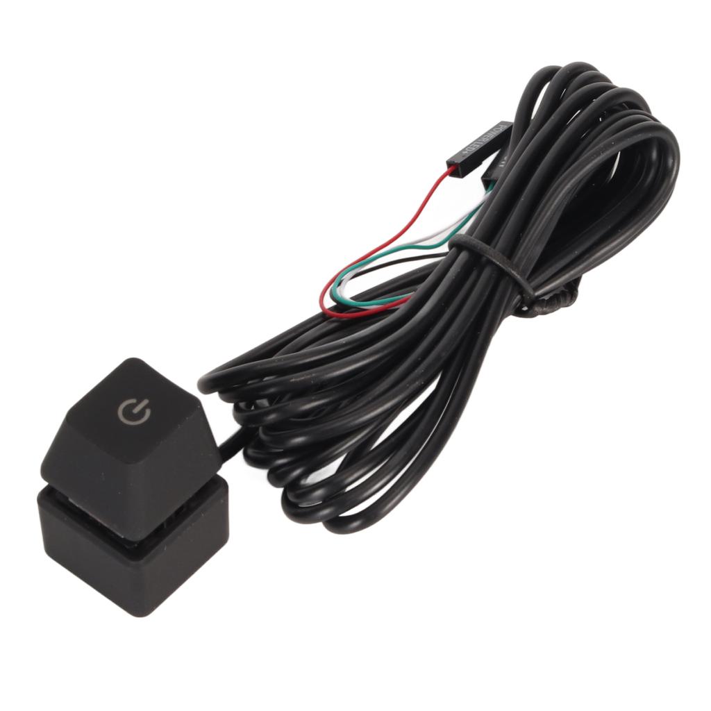 PC Power Blue Mechanical Key Backlit Plug and Play PC Power Button for Desktop Computer Gaming