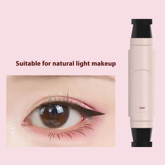 2.1ML Dobbeltsidig Presisjons Eyeliner Stempel Langvarig Vanntett Smudge-sikker Flytende Eyeliner Penn Enkel Cats Eye Mal Sminkeverktøy