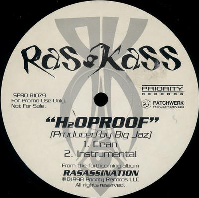 12inch Record RAS KASS - H?Oproof SPRO81079 Priority Record 1998 US Rap & Hip-Hop/R&B Used