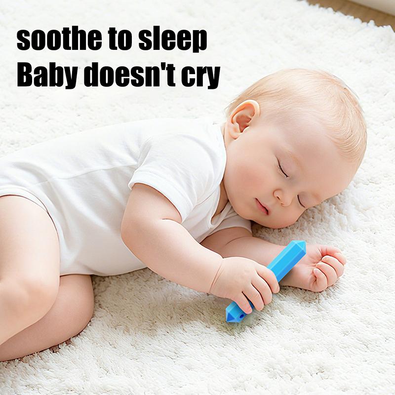 1 Stück Babysicherer Silikon-Beißring BPA-frei Cartoon Backenzahn-Stab für Kleinkinder Beißringe Lebensmittelqualität Säugling Kauen Beißspielzeug