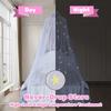 Glow in The Dark Star Bed Canopy Mosquito Net for Double Bed Princess Dome Tent Girls Room Decor Ceiling Hanging Fly Screen