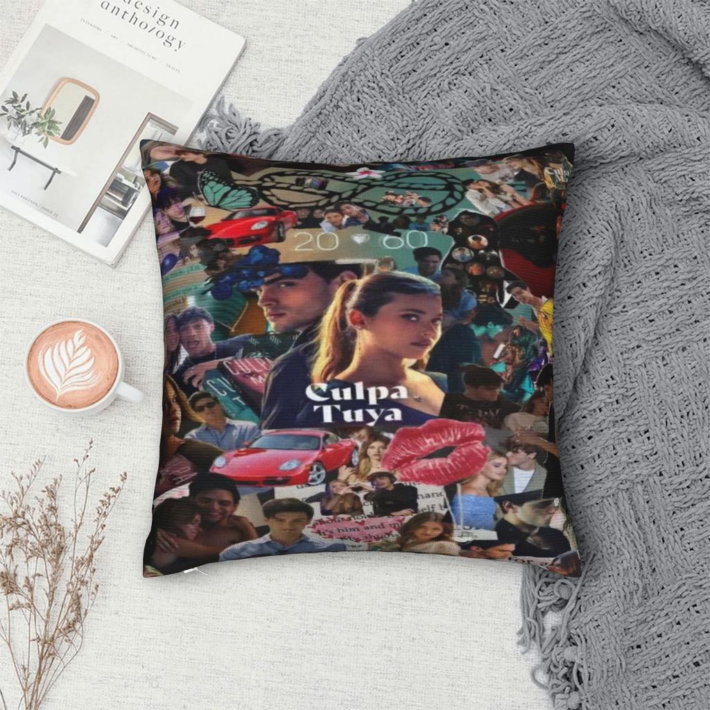 Culpa Mia Nicole Pillowcase Merch Printed Cushion Cover Throw Pillow Cover Sofa Decor Zippered Multiple Sizes