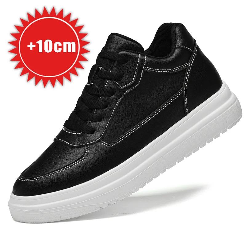 

Чоловічі туфлі-ліфти з натуральної шкіри, збільшуючі зріст, невидимі збільшуючі устілки 6 8 10 см, кросівки, які роблять вищими, ліфти, шкіряні туфлі 38