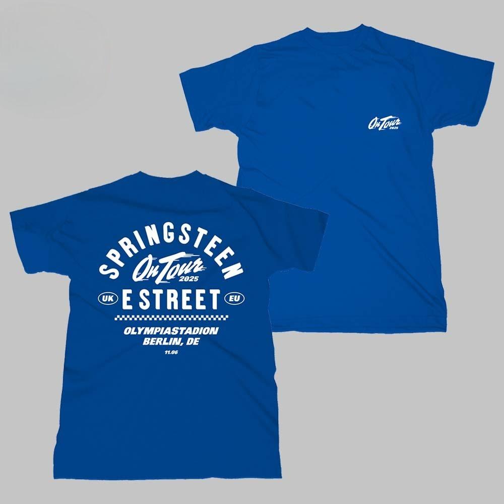 Bruce Springsteen and E Street Band On Tour 2025 In Berlin Germany At Olympiastadion On June 11 2025 Two Sided Unisex T-Shirt
