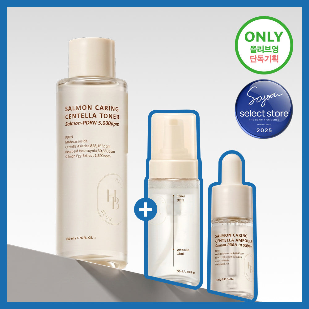 HEVEBLUE Salmon Caring Centella Toner 200ml (+13ml)