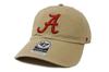47 Brand Seven Cap 47 CLEAN UP University of Alabama Crimson Tide NCAA College KHAKI (Forty Brand)