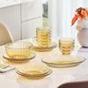 VISIONS Amber Heat-Resistant Glass Dinnerware 8-Piece Set