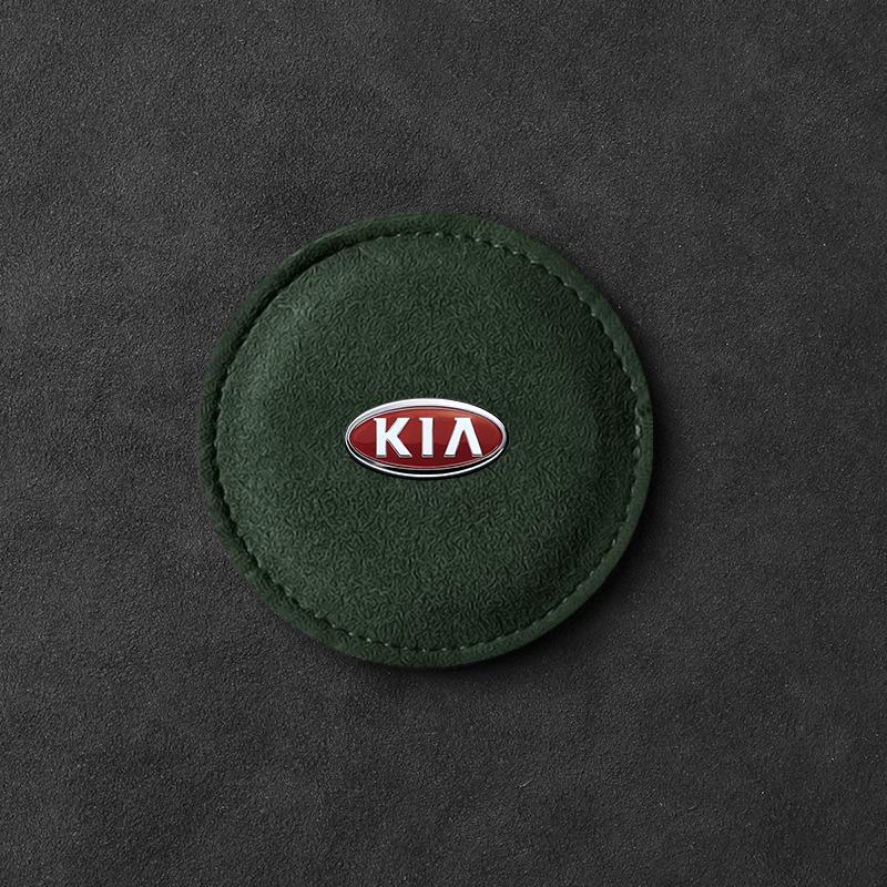 1 buc 2025 Modă Nou Suport de pahar auto Pad PU Piele Slot Coaster antiderapant Mat Pentru KIA K5 K9 Sorento Ceed Sportage Carnival Stinger Forte Niro Cadenza