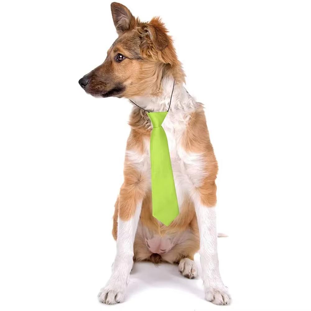 25/50pcs Dog Bow Ties Stripes Dot Solid Dog Neckties Elastic Dog Accessoress Big Dogs Supplies Dog Accessories For Large Dogs
