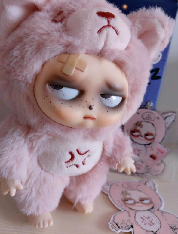 Sleepless Grumpipi Series Blind Box Kawaii Plush Doll Action Figure Backpack Decoration Toys model Mystery Box Birthday Gift