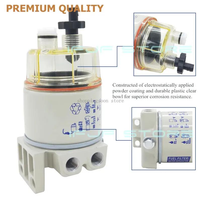 iFJF R12T Fuel/ Water Separator Filter diesel engine for Racor 140R 120AT S3240 NPT ZG1/4-19 Automotive Parts Complete Combo