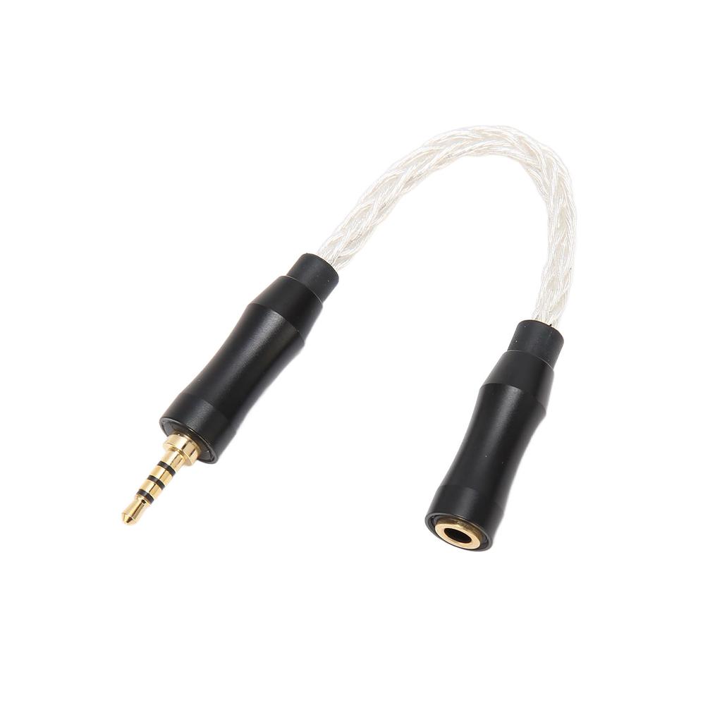 3.5mm to 2.5mm Sound Cable Female to Male Single Crystal Copper Core 8 Strands Lossless Sound Headphone Adapter Cable