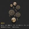 Background Home Decoration Wall Hanging Copper Pendant Metal Hollow Out Coral Lotus Leaf Fish Pond Goldfish Wall Decoration
