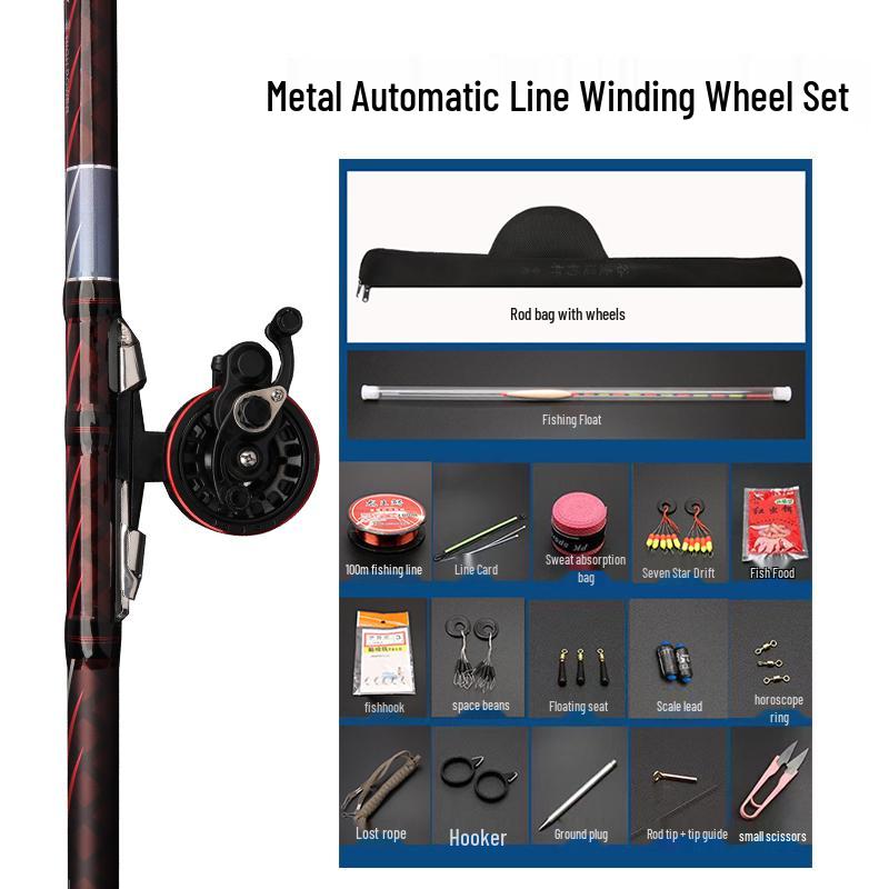 Authentic Qingzhanxi 19-Section Short-Handle Ultra-Light Fishing Rod Set for Corn, Wheat, and Rock Fishing.