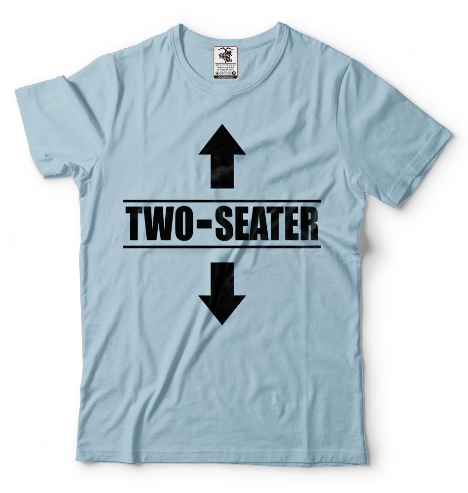 Two Seater Arrows Funny College Humor t shirt gift tee Sarcastic T shirt S