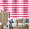 Harlequin Diamonds Wallpaper Powder Pink and White for Living Room and Bedroom 50x1000