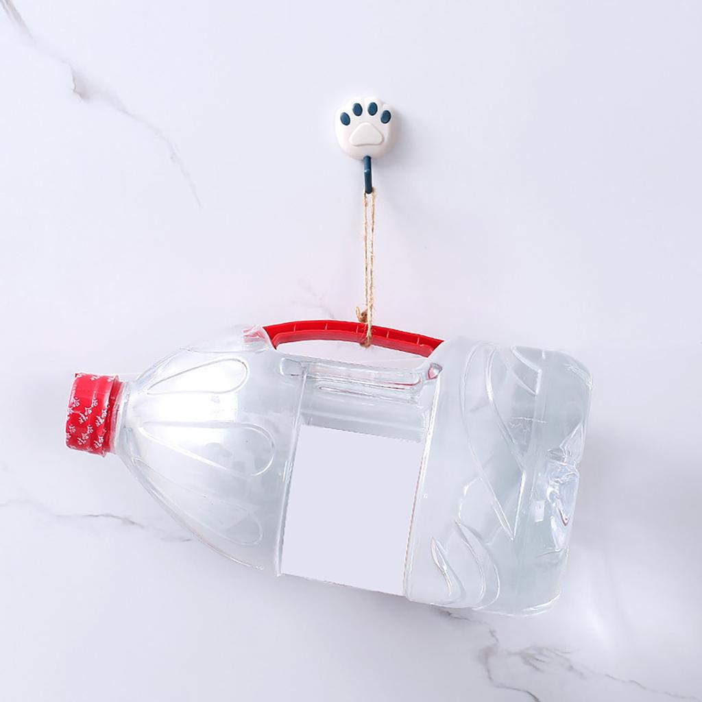 8Pcs Shaped Hook Plastic Non-marking Super Glue Hook Nail-free Hook