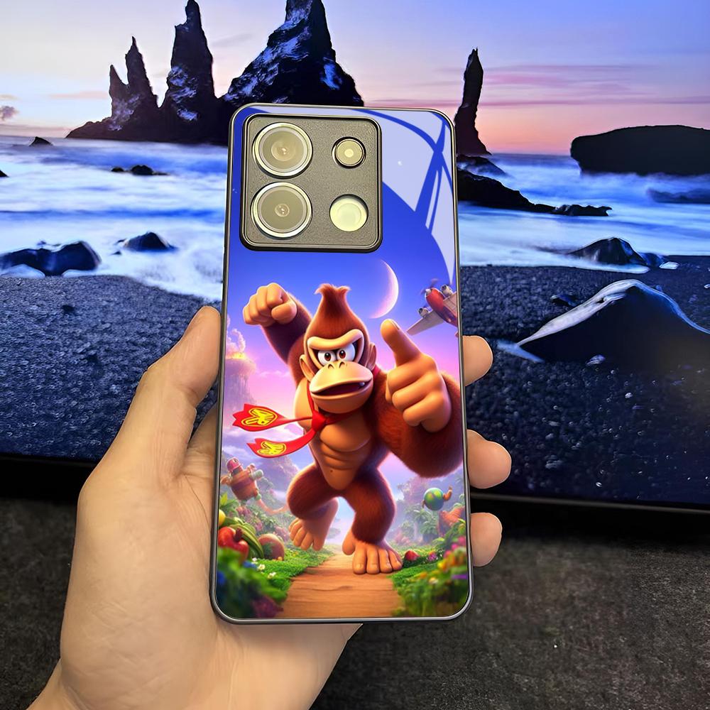 Game Donkey Kong Phone Case for Xiaomi 14 13 12 11 13t 12t 11t POCO M6 M5 X6 X5 F6 F5 Ultra Pro Lite 5G Glass Cover