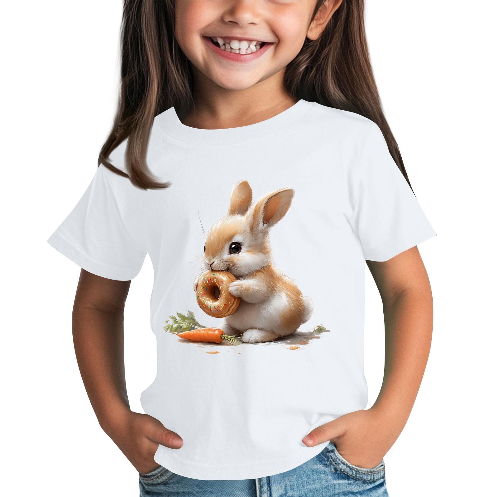 

Футболки для малышей, девочек и мальчиков, детские футболки с короткими рукавами и принтом для мальчиков и девочек 2-12 лет 160 белый