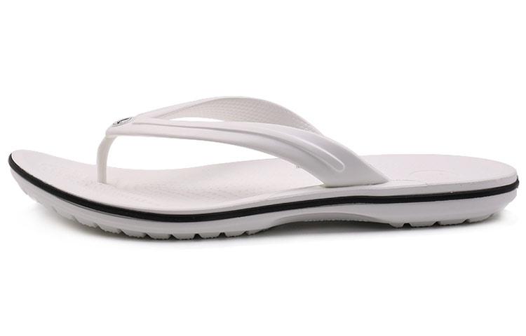 Crocs Flip Flops Slippers White Unisex 11033-100 45-46