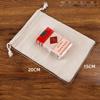 Cotton Drawstring Bag with Printed Logo for Rice Storage