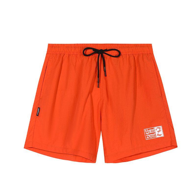 

Us Federal Street Brand Storage Convertible Lightweight Quick-Drying Sports Shorts Street Outdoor Multi-Color Frisbee Surfing Unisex Orange color XL
