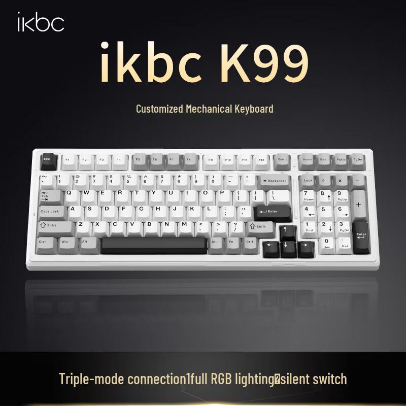 Ikbc Tri-Mode RGB Custom Mechanical Gaming Keyboard