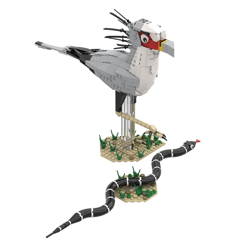 Gobricks MOC The Killer Queen - SecretaryBird Constructing Blocks Playthings Presents