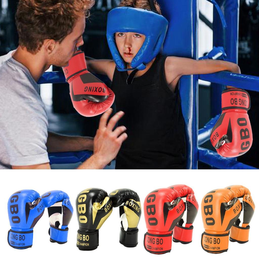 Dětské boxerské rukavice 6-12 let Kluci Dívky Děti Nastavitelné Chlapecké Ochranné Sparringové rukavice Pohodlné Boxerské bandáže Rukavice