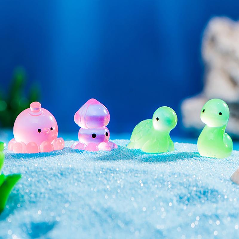 Kreative leuchtende Schildkröte, Krabbe, Krake, Ornamente, Meerestiere, Aquarium, Landschaft, Figur, Startseite, Dekorationen, Geschenke