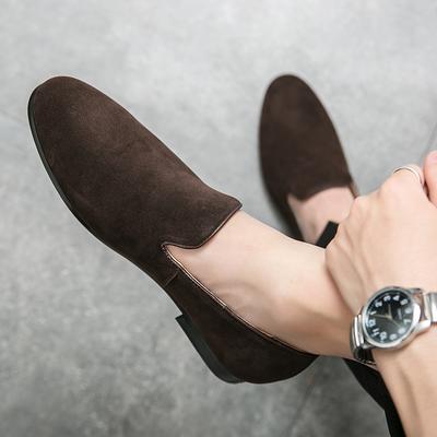 Business Men Le Fu Shoes Men One Step Comfortable Brand Small Leather Shoes British Gentleman Social Shoes Size 38-47