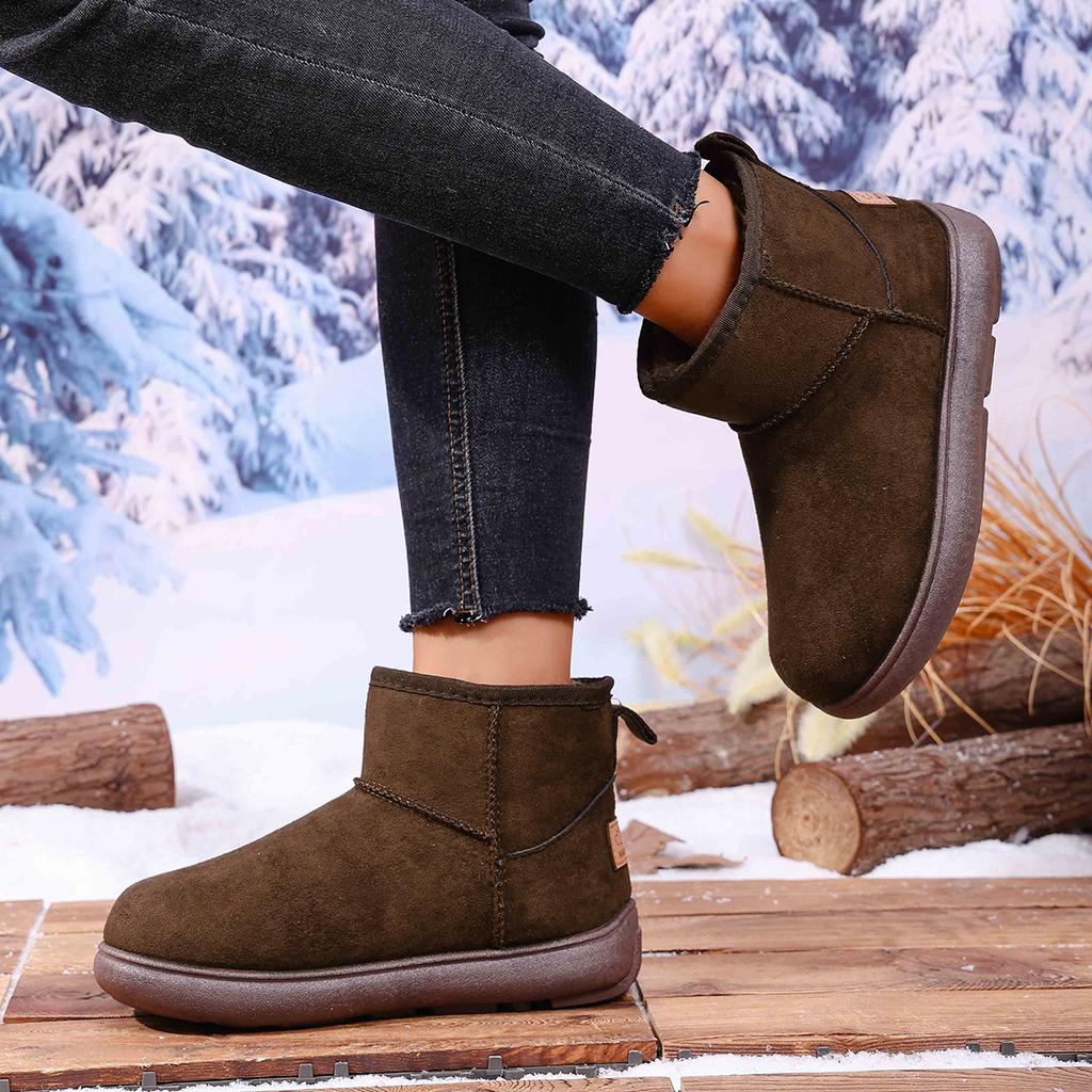 Sell Well in Winter Comfortable and Warm Thick Soled Women's Boots Fashionable New Round Toe Casual Elegant Snow Boots