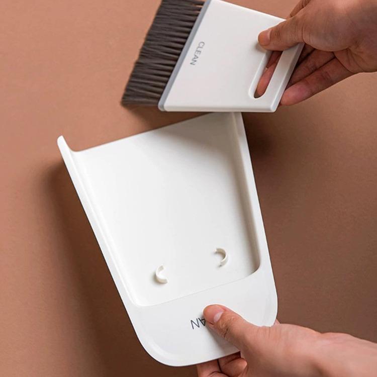 Mini Broom and Dustpan Set for Desktop and Pet Cleaning
