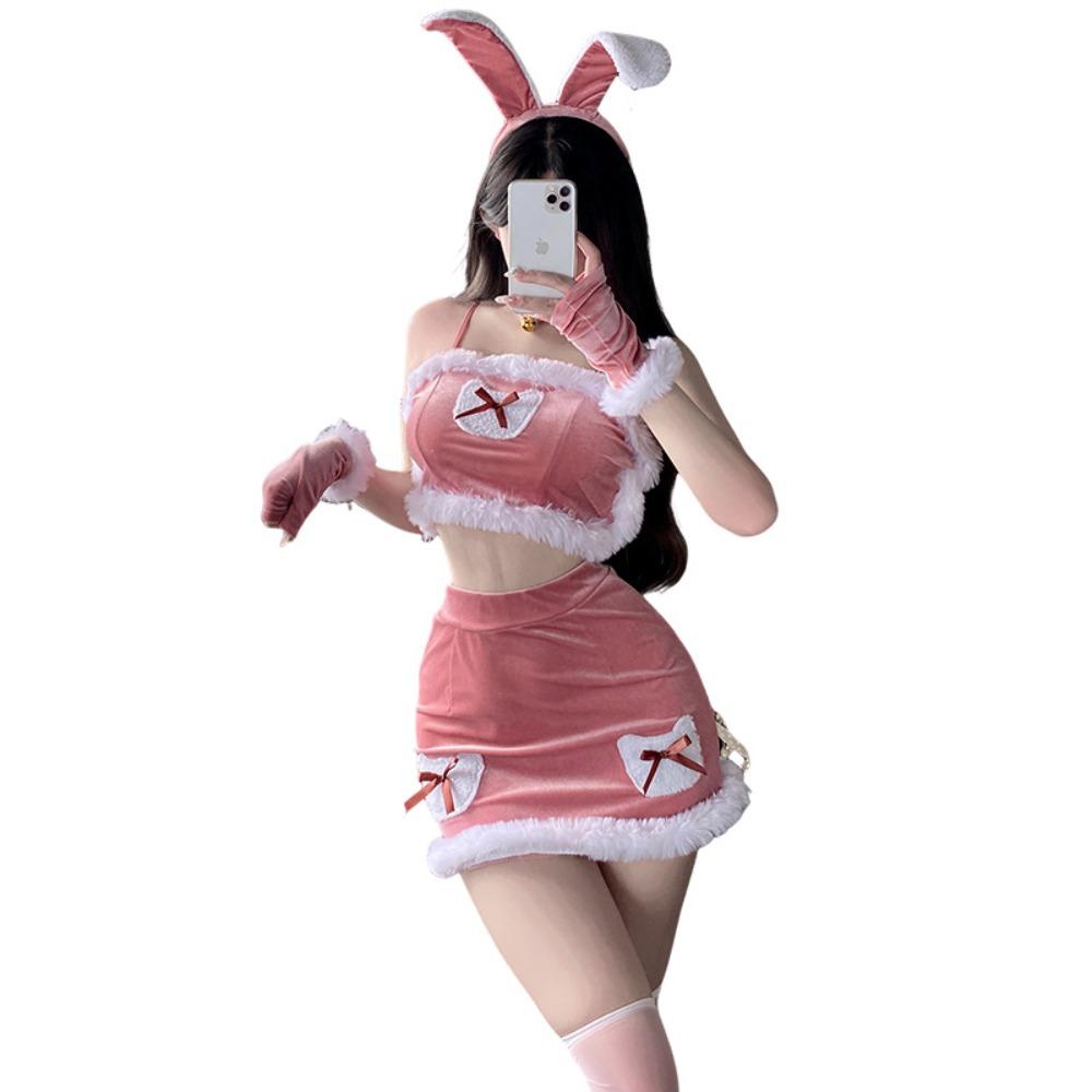 Xianyi Christmas Clothing Female Sexy Bunny Uniform Suit Japanese and Korean New Year's Robe Female Live Streaming Host Performance Clothing S27