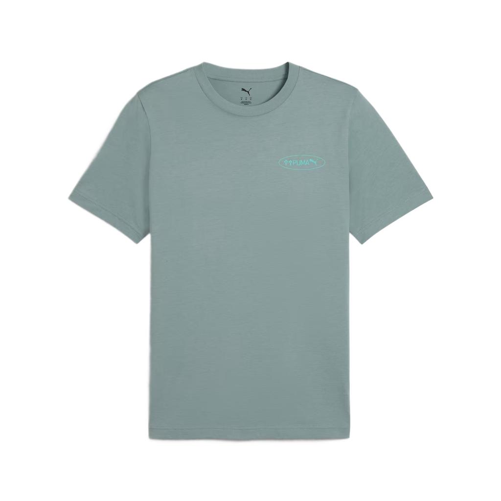 Puma Graphics 3 Circle Simple Fashionable Short Sleeve T-Shirt Men Tops Green 687697-30