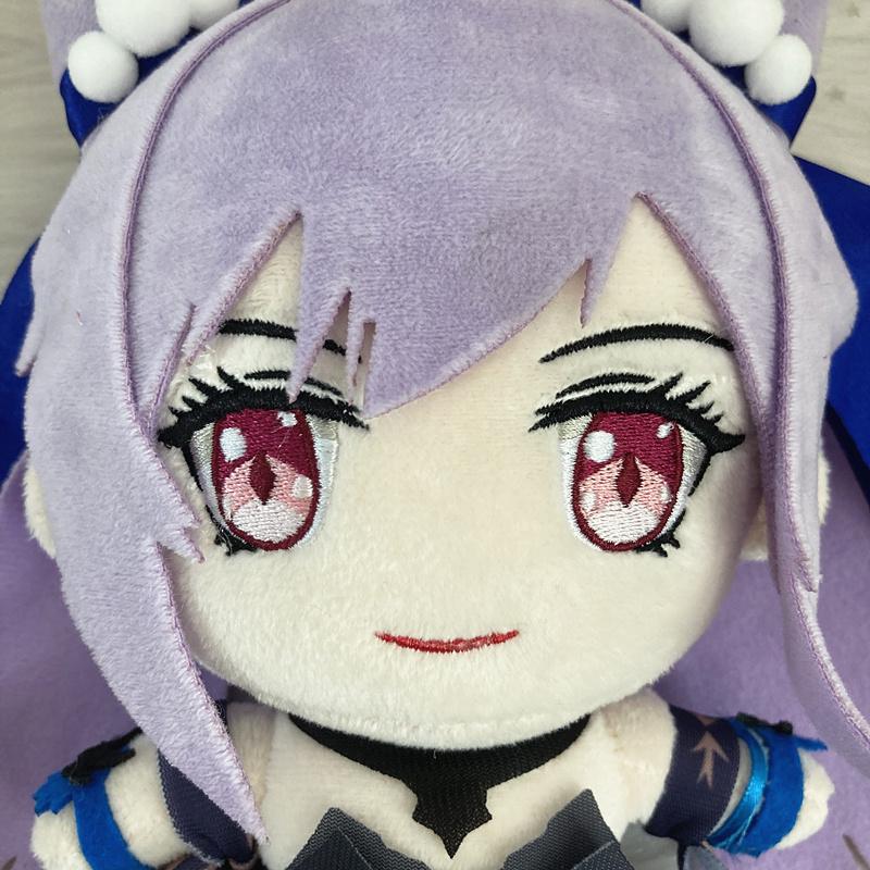 Game Genshin Impact Keqing Plush Toy 20cm Stuffed Doll Cartoon Plushie Figure Soft Bed Decorative Pillow Cosplay Kids Fans Gift